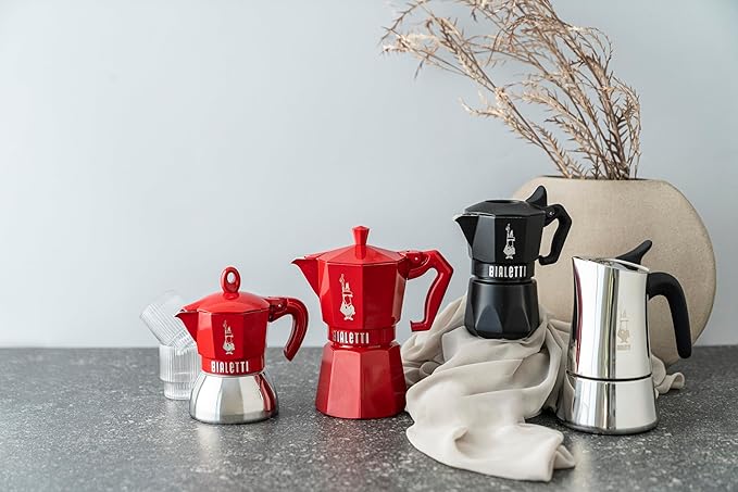 Bialetti Moon Exclusive Induction Stainless Steel Moka Pot, Stovetop Espresso Maker, Italian Coffee Maker, 4 Espresso Shots, (5.7 Oz - 170 ml), Compatible with All Stovetops, Silver