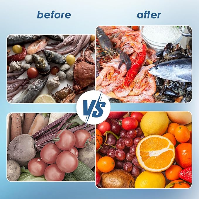 Cudinham Fruit and Vegetable Purifier Cleaner Washing Machine Upgraded Capsule Shape Disinfection OH-ion Purification Technology for Cleaning Veggie Grains Rice Meat Seafood, Blue Ocean