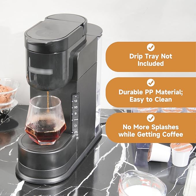 Drip Tray Mug Riser for Keurig K-Express Single Serve K-Cup Pod Coffee Maker, Coffee Cup Riser for Keurig Accessories, Reduce Splashes