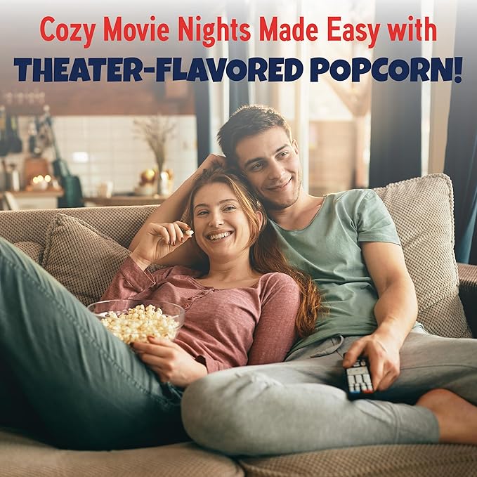 Premium America Popcorn Kit, 18 Packs for a 12oz Popper, Movie Theater & Popcorn Machine Kernels, Oil & Seasoning Packet, Bulk All in One