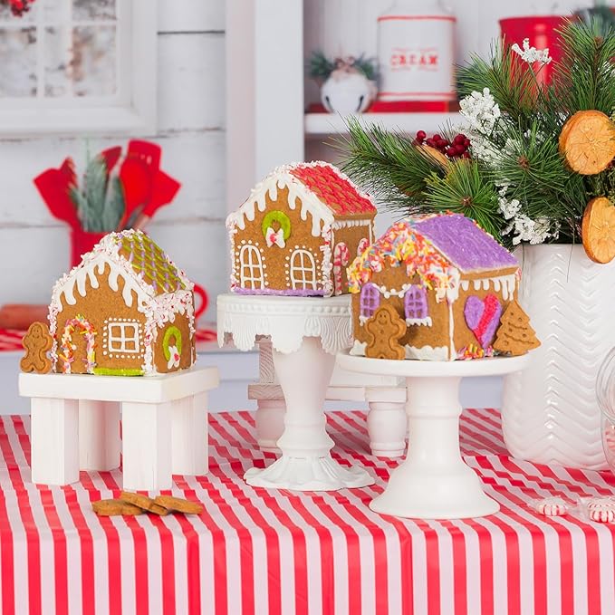 Little GF Chefs Gluten Free, Kids Gingerbread House Baking Kit, Gluten Free Certified, Allergy Friendly Christmas DIY Craft Mix, Xmas Holiday Activity, Dairy Artificial Dyes & Nut Free Vegan Non GMO