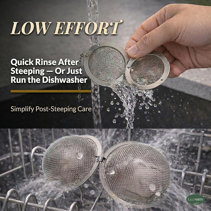 Calico Cat Tea Ball for Loose Leaf Tea, Cute Tea Infuser with 304 Stainless Fine Mesh Tea Ball Strainer & Drip Tray, Leak-Resistant Locking Fit, 6.1in Mug Chain, Gift Box, 1 Pack