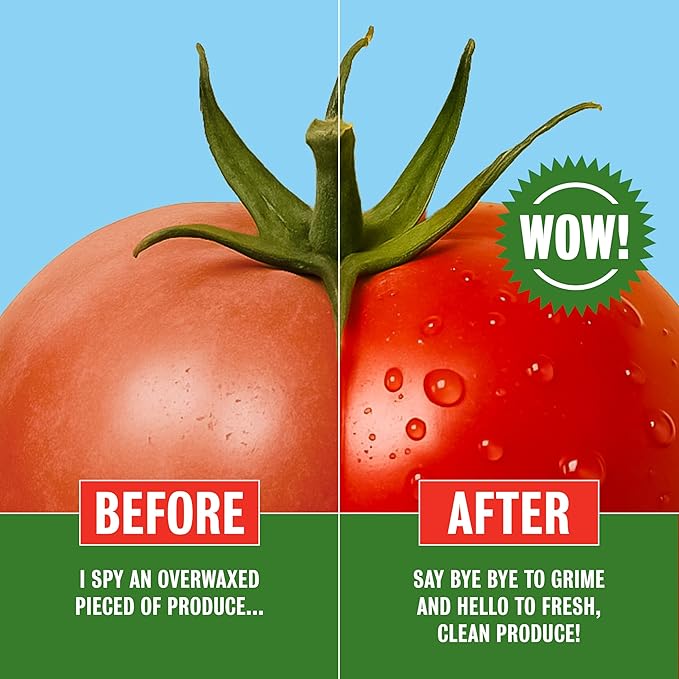 Rebel Green Fruit & Veggie Clean - Plant-Based Produce Cleaner - Natural Fruit and Vegetable Wash with No Aftertaste - Dirt & Grime Removal - Made with Organic Extracts of Citrus - Gallon