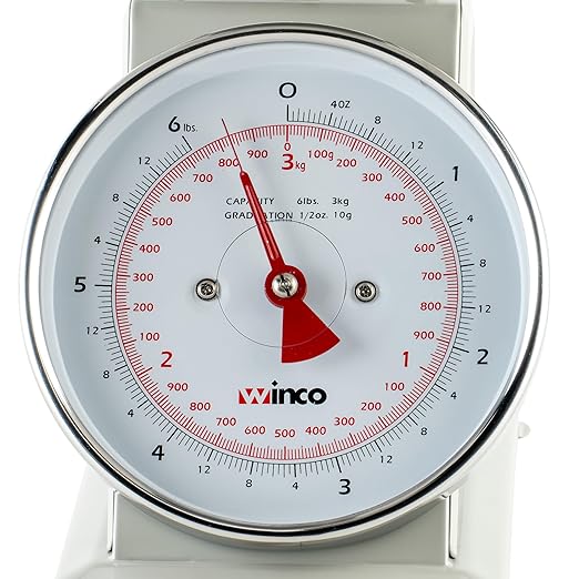 Winco Analog Receiving Scale with Dial, 6.5"