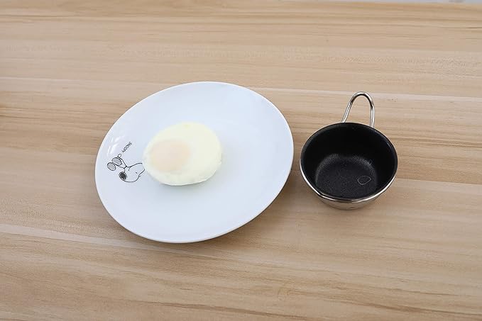 6 Cups Egg Poacher Pan - Stainless Steel Poached Egg Cooker – Induction Cooktop Egg Poachers Cookware Set with 4 Nonstick Large PFOA FREE Egg Poacher Cups and Silicone Spatula