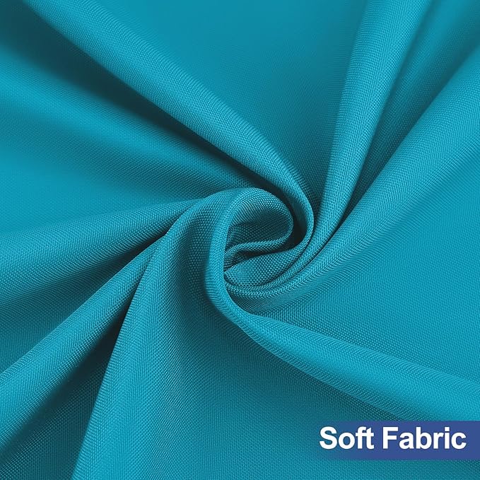 homing Rectangle Table Cloth Cover, Waterproof Polyester Elastic Fitted Tablecloth, Fits for 5 Foot Folding Tables, Washable Table Protector for Picnic, Camping, Outdoor (Teal, 30" x 60")