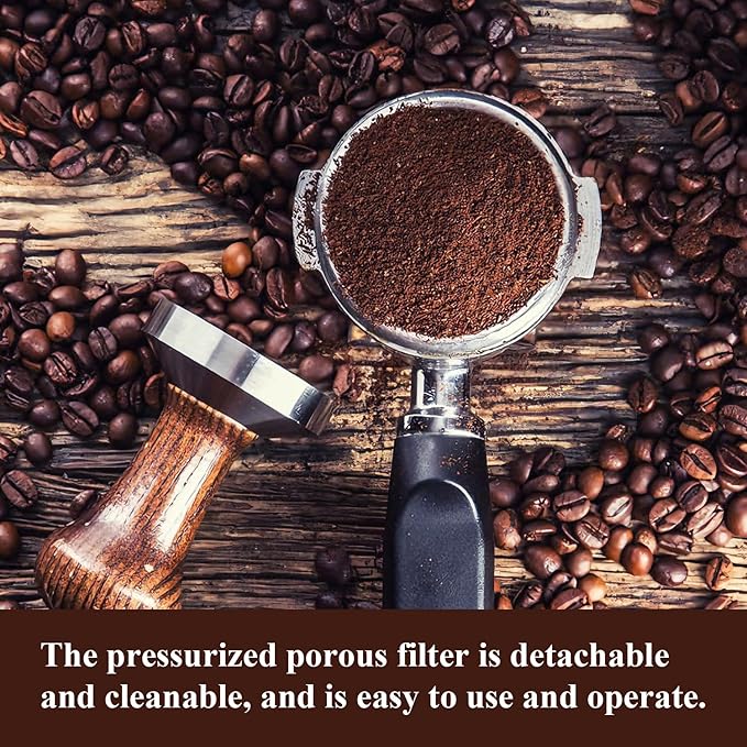 2 Pack 51mm Stainless Steel Coffee Filter Basket, Espresso Portafilter Machine Parts Compatible with CASABREWS, Gevi (2, Two Cups)