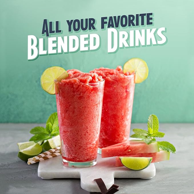 Nostalgia Retro 40-Ounce Frozen Beverage Station - Slushie Machine and Ice Shaver with Automatic Mixing for Soda, Cocktails and Margaritas - Easy & Safe Use - White