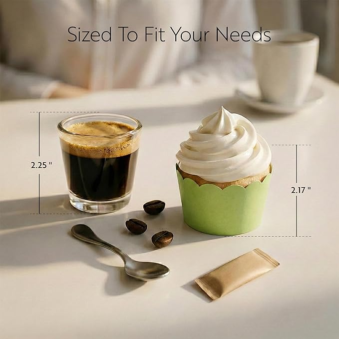 Restaurantware Baking Cups 200 Pack of 6 oz Paper Cupcake Liners Greaseproof Scalloped Oven-Safe Elegant Dessert Muffin Cups Disposable for Parties