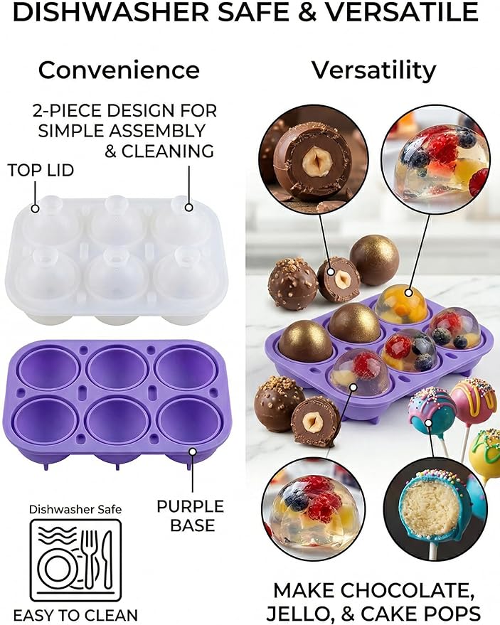 Jello Egg Molds For Jello Jigglers, Egg Bites,And Chocolate Whole Egg Shaped Silicone Mold For Holidays And Celebrations Baking And Treats Food-Grade And Bpa-Free (Purple)