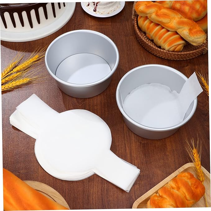 Unomor Round Cake Molds Set Baking Pans Cake Tin Liners Non-stick Oven Safe Multi-function for Home Commercial Use