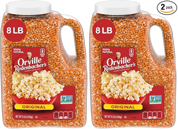 Orville Redenbacher's Original Gourmet Popping Corn Kernels, 8 lb. (Pack of 2)