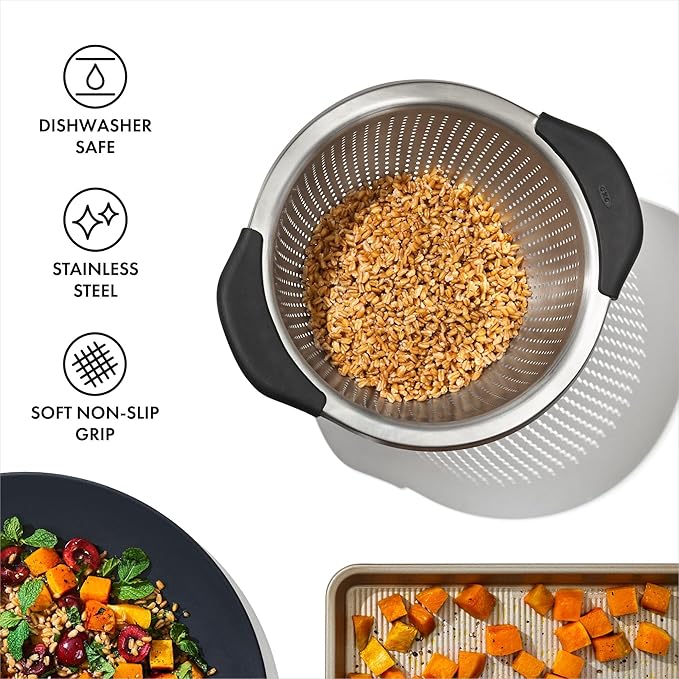 OXO Good Grips Stainless Steel 3 qt./ 2.8L Colander