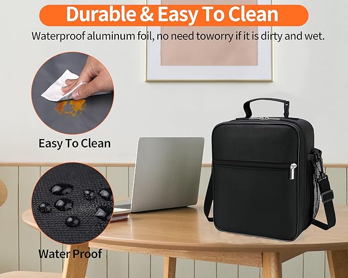 ZM-YOUTOO Lunch Box for Men - Reusable Lunch Bag Men Adult Women- Insulated Small LunchBox