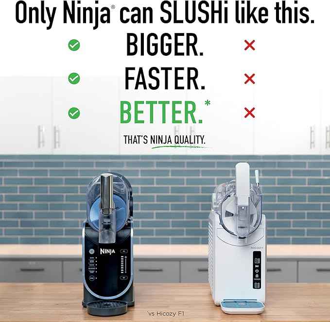Ninja SLUSHi with RapidChill Technology, 88 oz. Frozen Drink & Slushie Machine, 5 Preset Programs, Margaritas, Frappés, and More, Premium Accents, Black, FS301