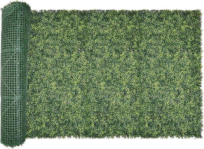 VEVOR Artificial Grass Wall Panels, 60 x 120 inch, Milan Grass Greenery Boxwood Panel for Indoor Outdoor Green Decor & Ivy Fence Covering, Privacy Backdrop Wall Hedge Screen for Garden