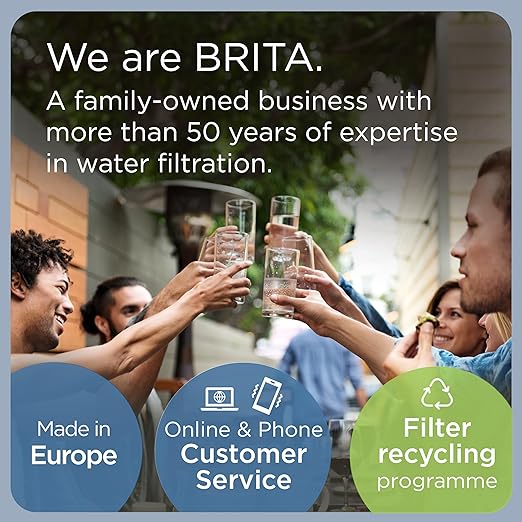 BRITA Marella Water Filter Jug Graphite (2.4L) incl. 1x MAXTRA PRO Pure Performance Cartridge - Fridge-Fitting jug with Digital LTI and Flip-Lid - Now in Sustainable Smart Box Packaging