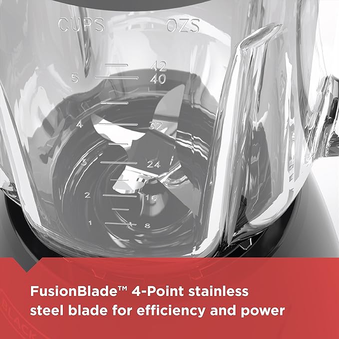 BLACK+DECKER 10-Speed Countertop Blender, 6-Cup & Easy Steam Compact Iron with SmartSteam