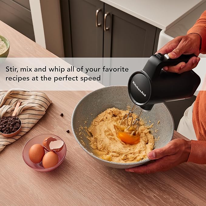 KitchenAid Go™ Cordless Hand Mixer - battery sold separately, KHMR700, Black Matte