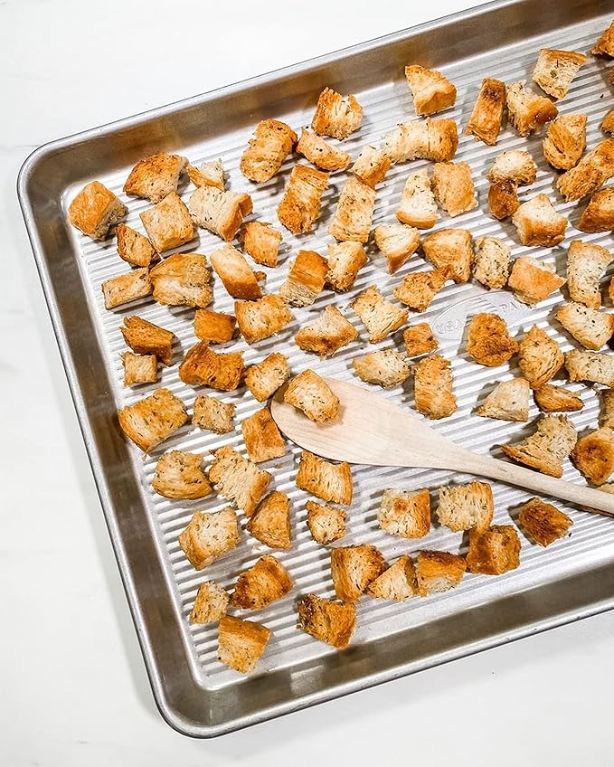 USA Pan Bakeware Heavy Duty Extra Large Sheet Pan Warp Resistant Nonstick Baking Pan, Aluminized Steel