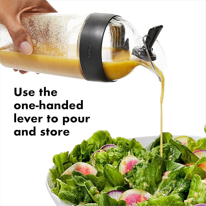 OXO Good Grips Little Salad Dressing Shaker + OXO Good Grips Salad Dressing Shaker Clear Large