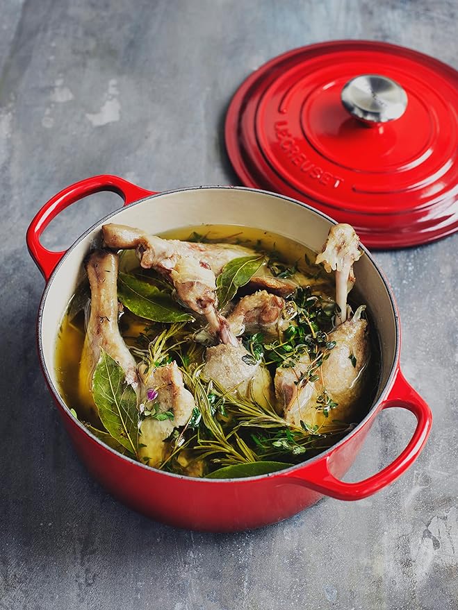 Le Creuset Enameled Cast Iron Signature Round Dutch Oven, 13.25 qt., Cerise