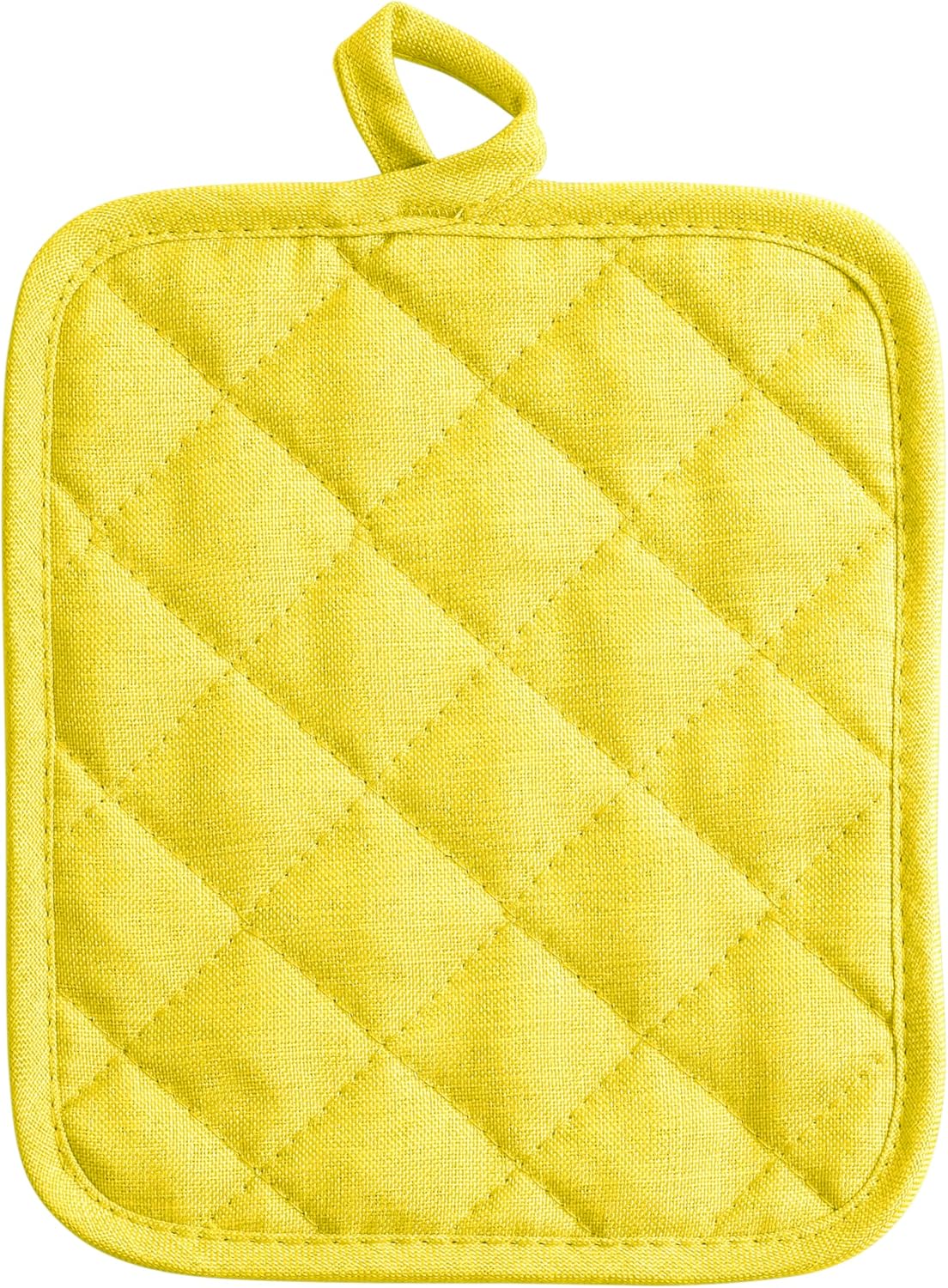 American Linen Pot Holders, Hot Pads, Table Pads for Kitchen and Dining Table, Non Slip Heat Resistant Hot Pot Holder (Sunshine, 4 Pack)