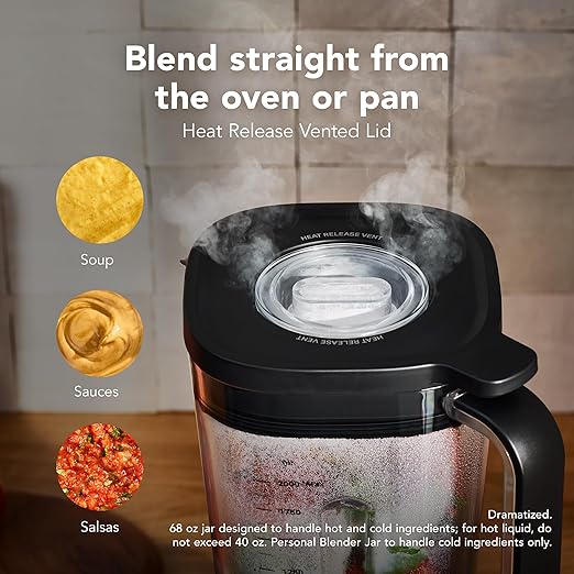 KitchenAid Pure Power Blender with 2 Personal Blending Jars, 1700 Watt Peak Power*, KSB2078, Black Matte