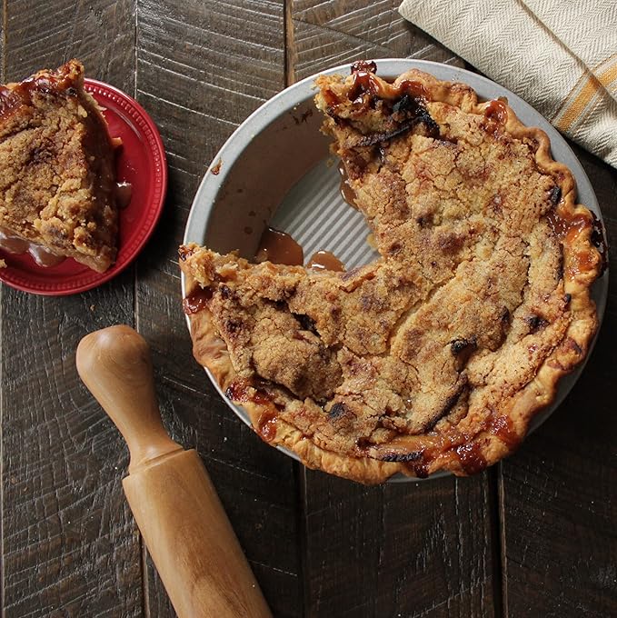 USA Pan Bakeware Aluminized Steel Commercial Pie Pan, Silver (Pack of 6)
