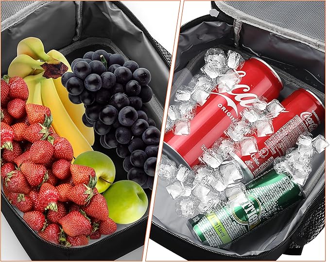 ZM-YOUTOO Lunch Box for Men - Reusable Lunch Bag Men Adult Women- Insulated Small LunchBox (Light Gray)