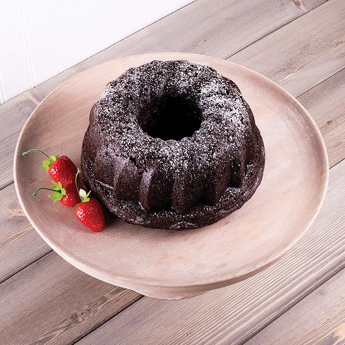 Mrs. Anderson's Baking Silicone Fluted Cake Pan for 9-Inch Cakes, Non-Stick European-Grade Silicone