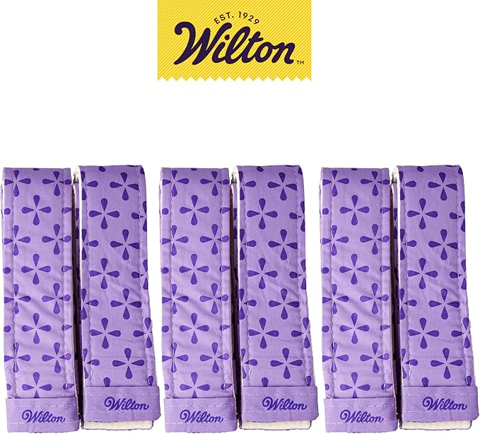 Wilton Bake-Even Cake Pan Strips - Use Cake Strips on Baking Pans for Evenly Baked Cakes, 6-Piece Set, (2) 35 x 1.5-Inch, (2) 25 x 1.5-Inch and (2) 10 x 1.5-Inch