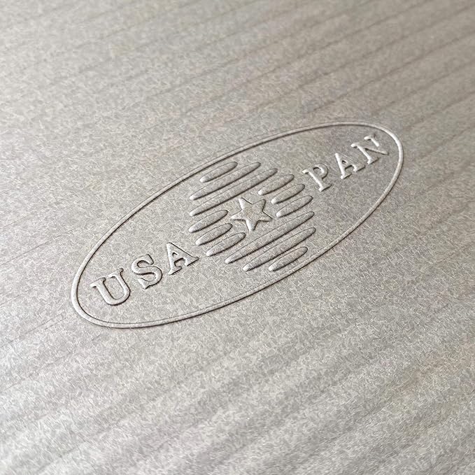 USA Pan Bakeware Aluminized Steel Commercial Pie Pan, Silver (Pack of 6)